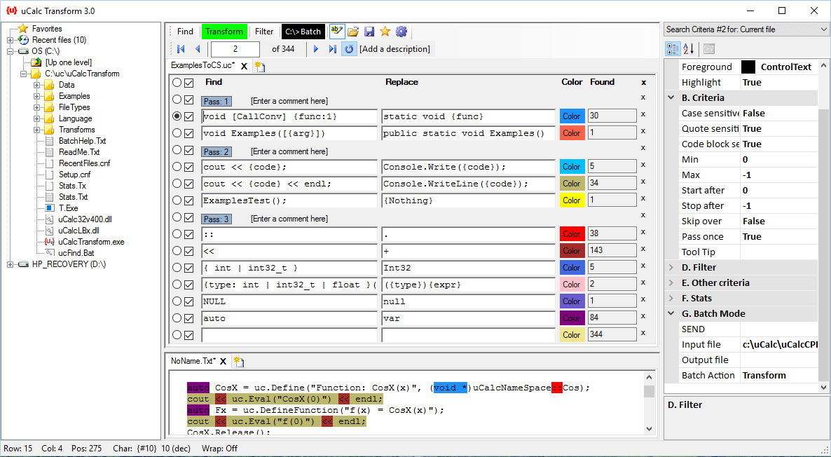 uCalc Transform pic